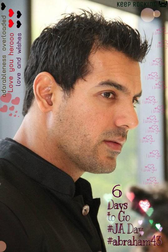 wohwalaladka's tweet photo. 6 days to Go For your birthday @TheJohnAbraham  #SuperHero
#lovvvvvvveeeyyyyoouuu 😘😘😘
#abraham43 #JADay https://t.co/gvtx648Cr5