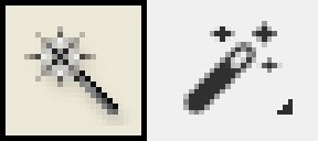 I couldn't find the magic wand in the photoshop update! It looks like a shitty plastic wand from an 80s magic set.