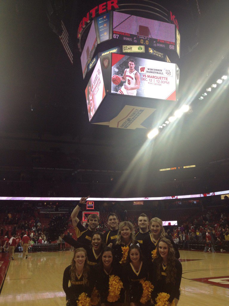 MKE_CheerCoach's tweet photo. @MKE_MBB thanks for an amazing game that @MKE_Cheer will never forget!! #UnitedWeRoar https://t.co/UOnf5rrmOy