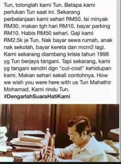 unite_generasi's tweet photo. Tolong kami Tun. 
Kami perlukan Tun Mahathir. https://t.co/73WCrkFz2A