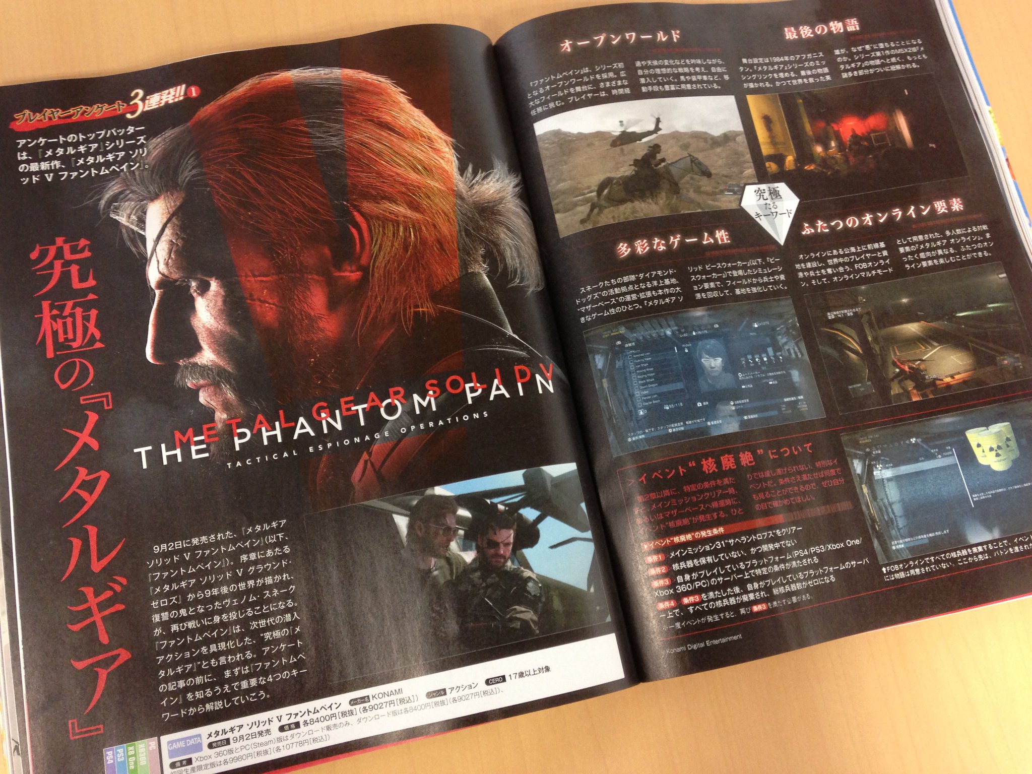 メタルギア公式 Metal Gear Pa Twitter 本日発売の週刊ファミ通にて Mgsv Tpp プレイヤーアンケートと 矢野健二氏による Tppのストーリーをどう読み解くべきか インタビューを掲載 ネタバレ注意となりますが 是非ご覧ください メタルギア公式 Metal Gear Pa Twitter 本日発売の週刊ファミ通にて Mgsv Tpp プレイヤーアンケートと 矢野健二氏による Tppのストーリーをどう読み解くべきか インタビューを掲載 ネタバレ注意となりますが 是非ご覧ください