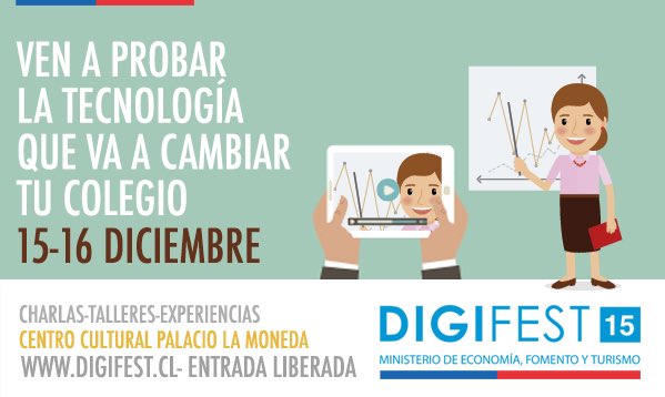 marcelamomberg's tweet photo. Amigos, martes 15 a las 16:30 estaré en #Digifest2015 compartiendo la "revolución del aula" cc: @mariapastora https://t.co/BER2RS3jGC