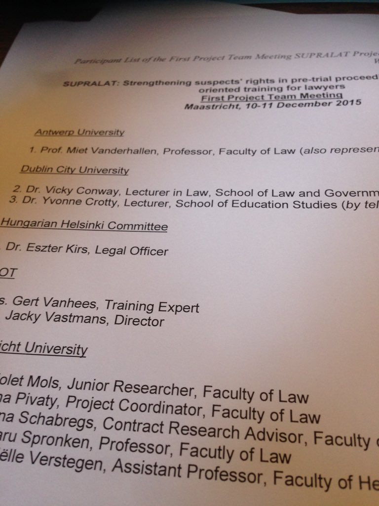 Gert_vanhees's tweet image. Europees project opstarten voor advocaten # rechtenvandeverdediging #salduz #trainingexpert @PLOTLimburg
