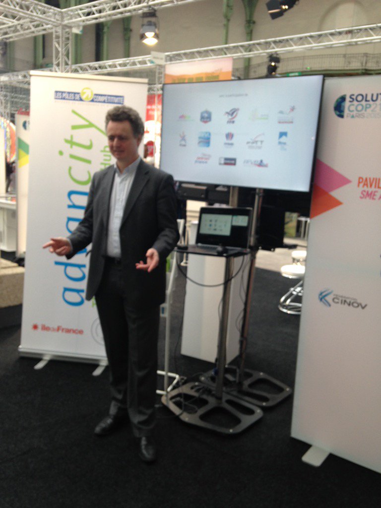 PoleAdvancity's tweet photo. @It4Pme, adhérent du @PoleAdvancity présente #Optimouv', pour optimiser les déplacements sportifs #SolutionsCOP21 https://t.co/8rDItazQsG