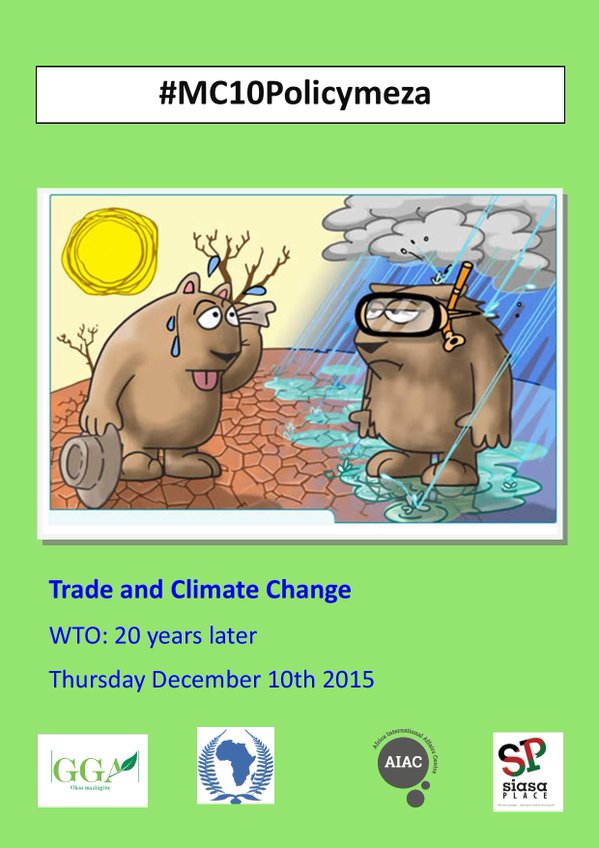 CharlesDienya's tweet photo. Trade and Climate Change, How can trade aid in Mitigation and Adaptation ? @greenkenyaa @siasaplace #MC10Nairobi https://t.co/nlo6JAssyv