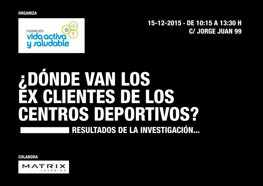 GrupoIgoid's tweet photo. Presentación ¿Dónde van los ex-clientes de los centros deportivos? Apúntate: https://t.co/ZJhFlXtRC4 15/12 #Madrid https://t.co/GJ1UxDvU6W