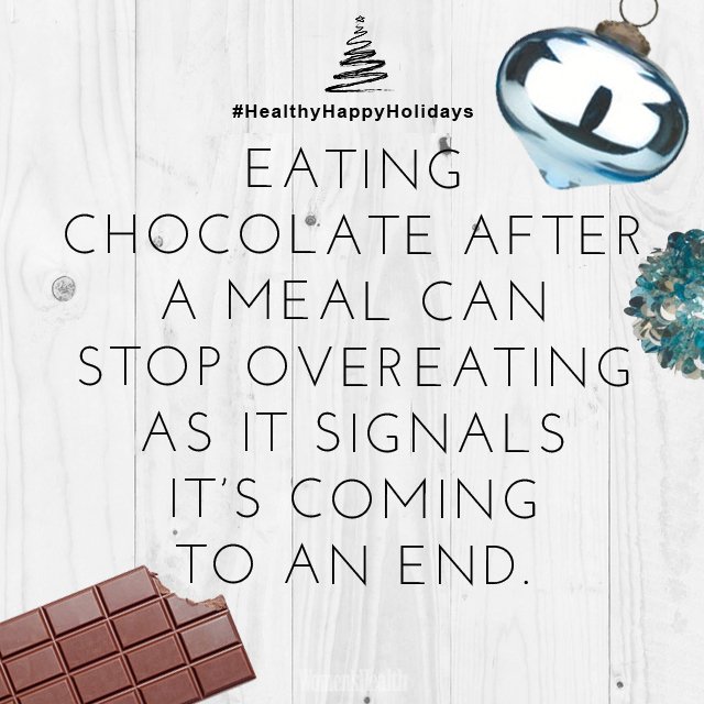 UKWomensHealth's tweet image. Need an excuse to eat chocolate? #HappyHealthyHolidays
