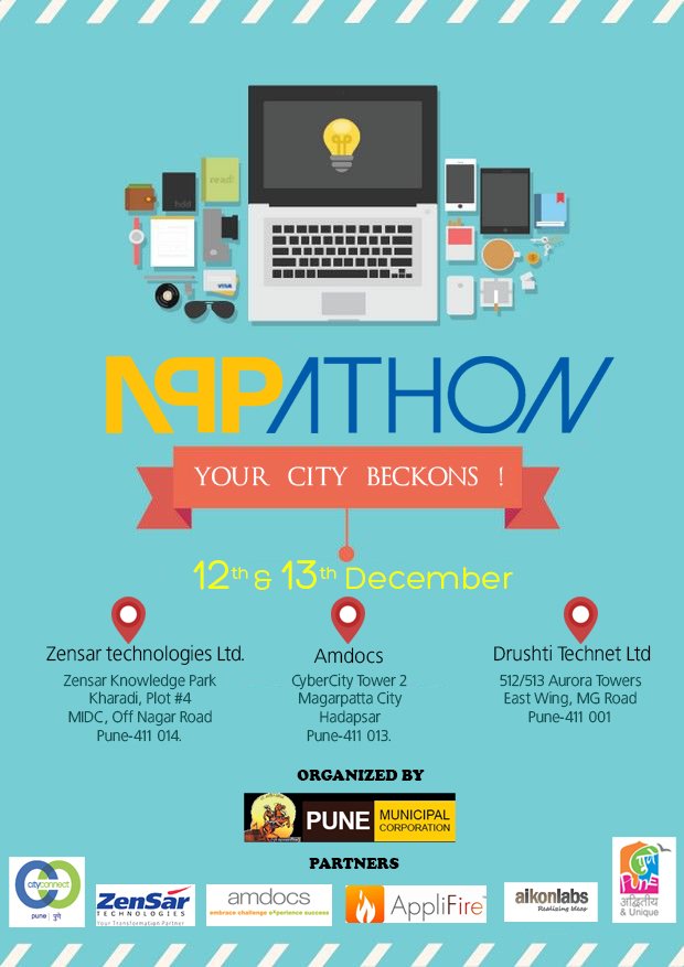 SmartPune's tweet photo. #SmartPune Appathon 2015 .Follow link 2 register- https://t.co/MTaUZ32EDV #ThinkPune #NeuvooEngPune #W4_Jobs_in_PUN https://t.co/G8rGgtnQPY