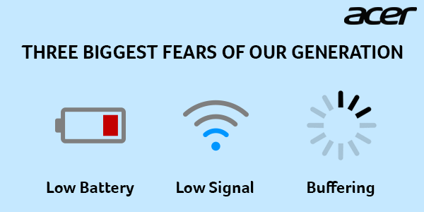 AcerPhones's tweet photo. It’s time to face the three biggest fears of our generation! Can your phone beat it like the new @AcerPhones can? https://t.co/VTZeAbJcyM