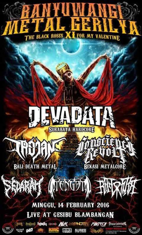 Heyhooo....
BANYUWANGI METAL GERILYA XI <a href="/banyuwangimetal/">Official B.M.G</a> 
with <a href="/trojan_death/">trojan_death</a> &amp; <a href="/DEVADATA_HC/">DEVADATA OFFICIAL</a> see you there's guys !!