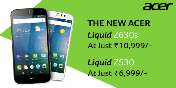 AcerPhones's tweet photo. The ‘Dynamic Duo’ is here! You can now shop for Liquid Z630s &amp; Liquid Z530 on @Flipkart https://t.co/qk4tWq2NPM https://t.co/h7I5FI72ta