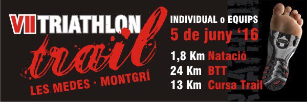 5/06 TRIATHLON TRAIL MEDES-MONTGRÍ Registration ON 100x100half.com <a href="/AjTorroella/">Ajuntament de Torroella de Montgrí</a> @barcocostabrava <a href="/cnestartit/">Club Nàutic Estartit</a>