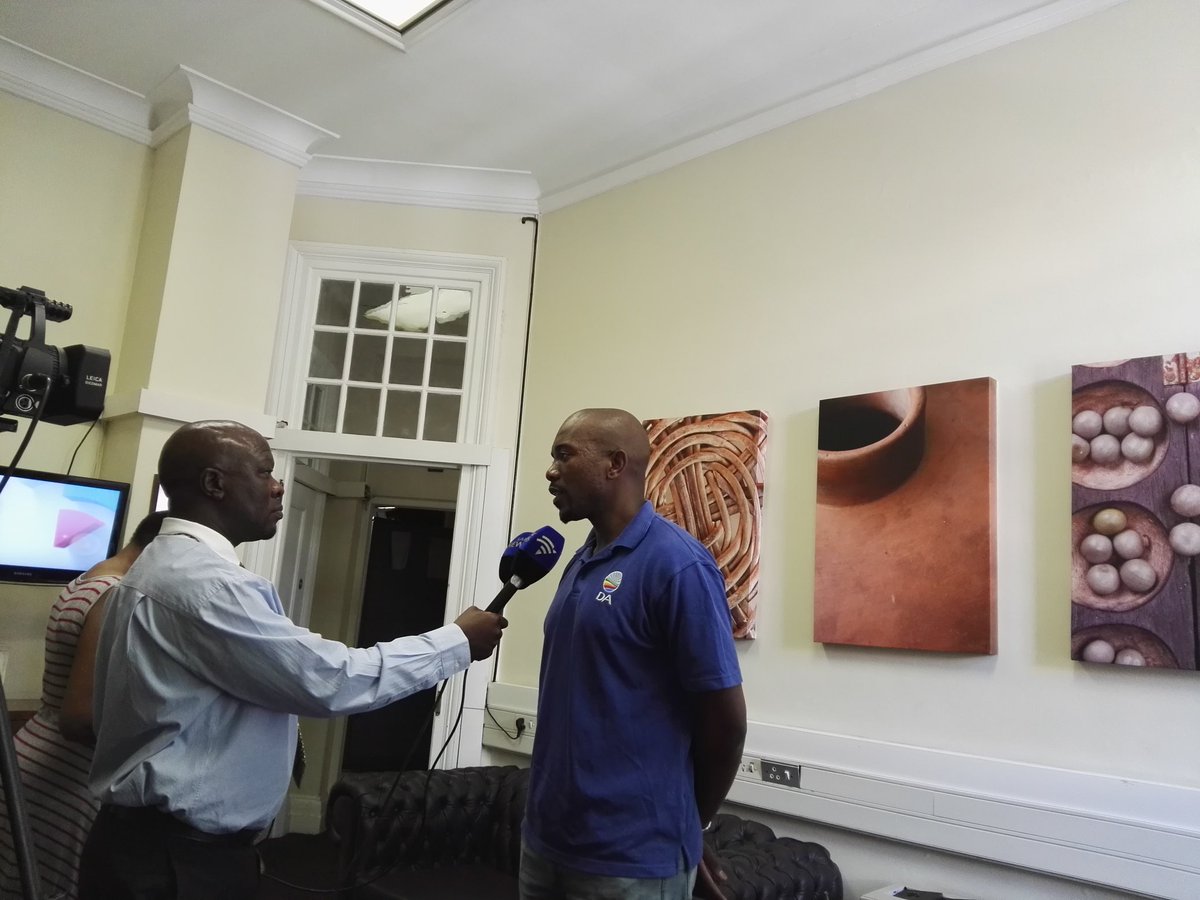 Our_DA's tweet photo. DA Leader @MmusiMaimane speaks with #SABCNews about the reckless and irrational decision to fire Minister Nene. https://t.co/TeYOIUJQTP