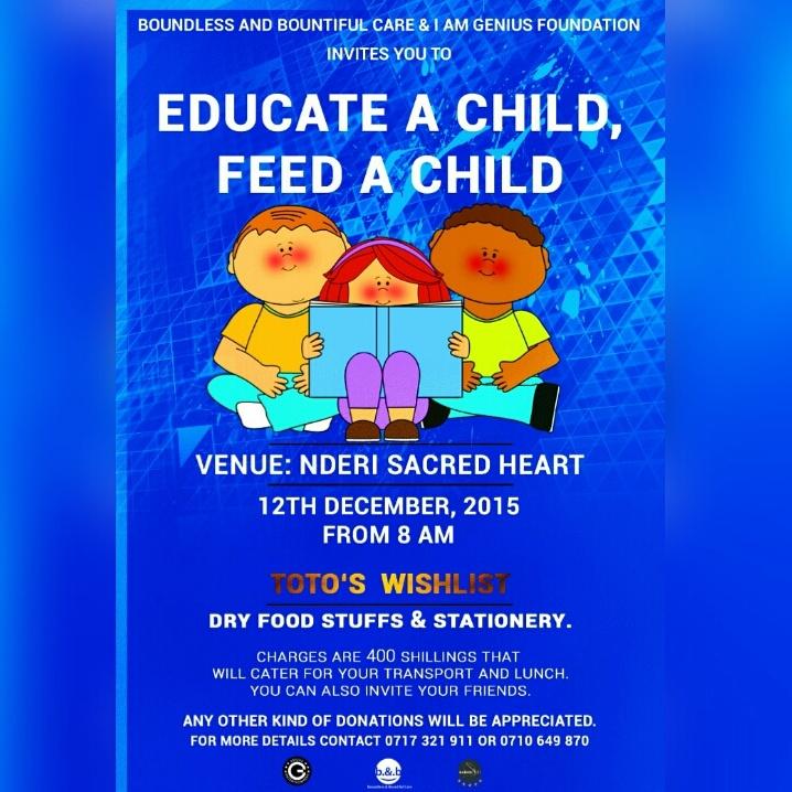One day to our great event this festive season .....12th dec at nderi sacred heart kikuyu .....
