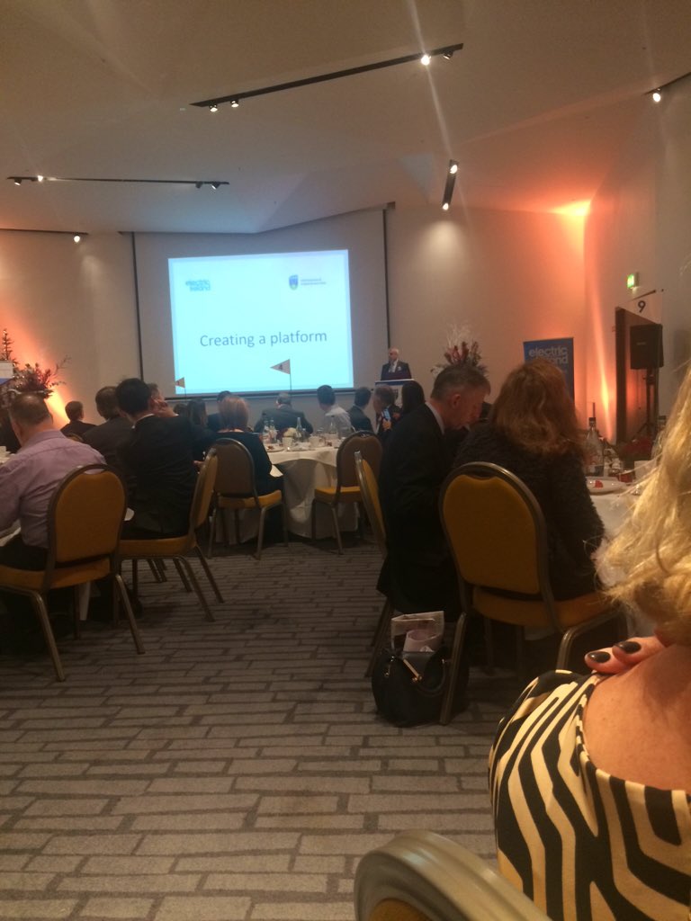 AoifeMcCarthy1's tweet photo. @mcginleygolf takes the stage #OnParWithPaul #businessbreakfast @ElectricIreland https://t.co/k33DXcAU2j