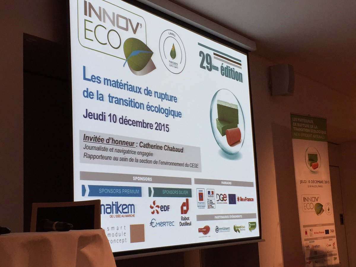InnovBleues's tweet photo. .@CathChabaud  participe ce matin à @INNOVECO  pour parler matériaux biosourcés. 1/2 https://t.co/u06eApFBxn