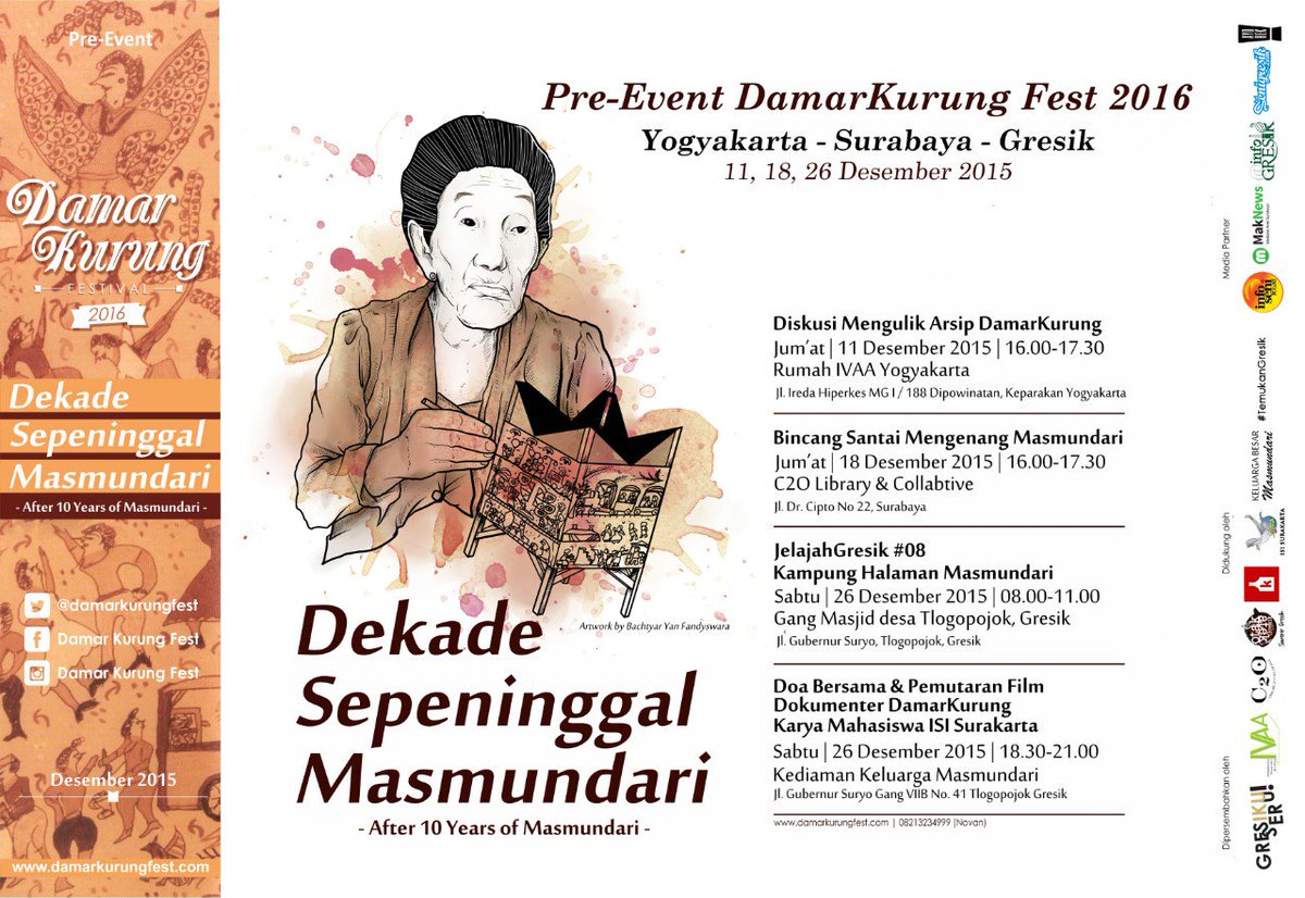 infoGRESIK's tweet photo. Yuk ikutan Jelajah Gresik napak tilas di kampung Masmundari 26/12 besok. Info lengkap: @DamarKurungFest https://t.co/fQS3ncPehm