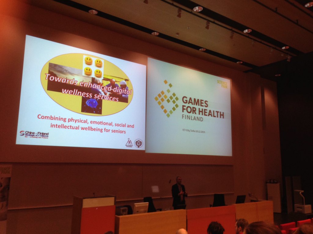 Gameturku's tweet photo. Games for Health Finland seminaari Turussa. Yli 160 osallistujaa. YLE tekemässä raporttia. https://t.co/Dc56x9AxXf