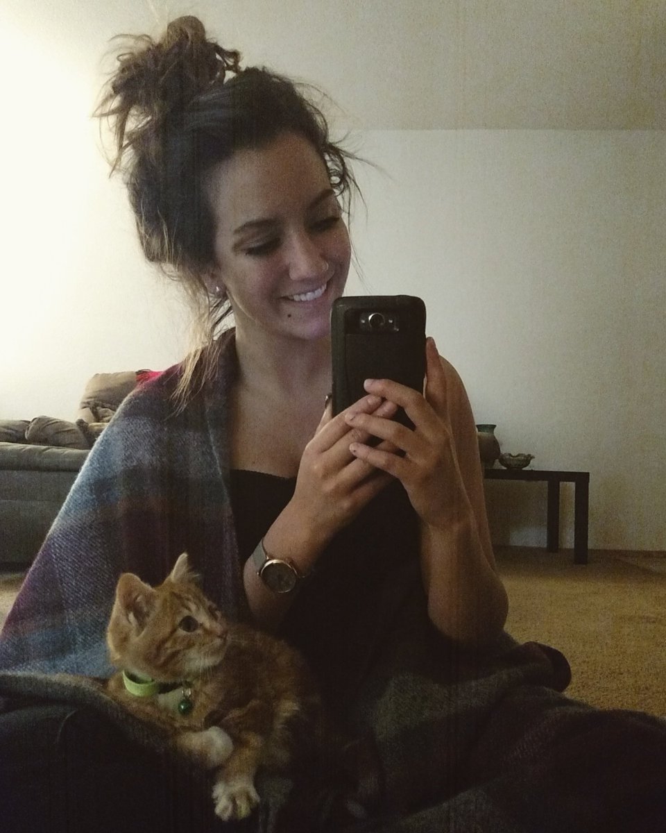 shewbertj's tweet photo. Cat's name Fetty. After @fettywap https://t.co/p2Q3dWktyh