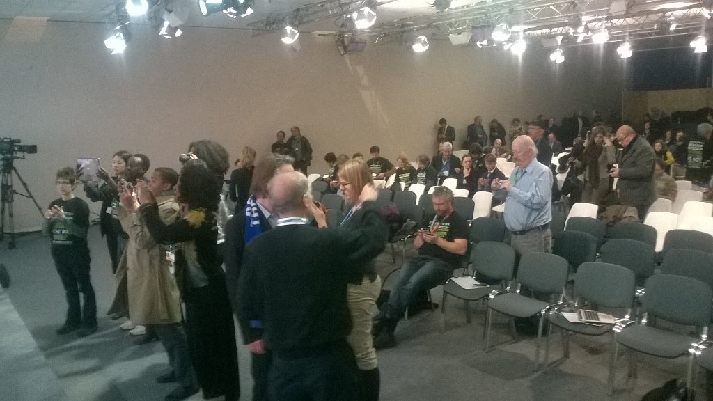 Lots of #PRESS today at #cop21 to support <a href="/sierraclub/">Sierra Club</a> action against <a href="/Nissan/">Nissan</a>