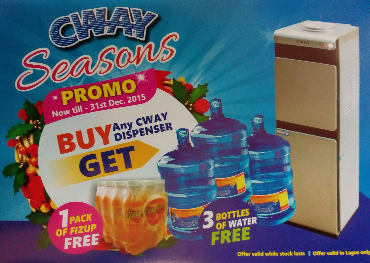 cway water dispenser promo