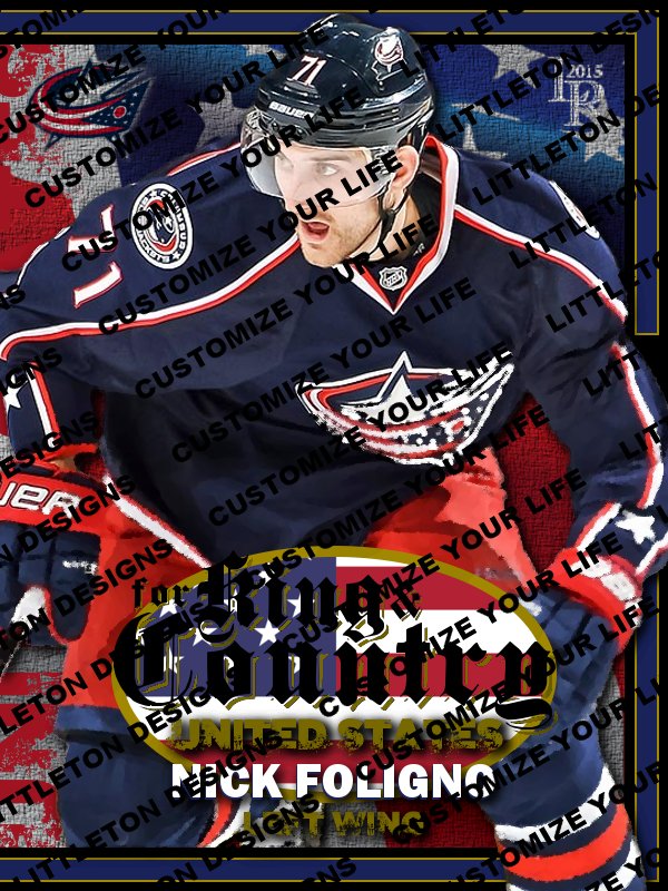 LittletonDesign's tweet image. 2015 LR For King &amp;amp; Country Nick Foligno #USA