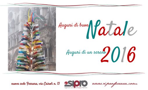 Saremo chiusi dal 28 al 31 dicembre compresi. Lo staff vi augura un sereno Natale e un 2016 ricco di opportunità.