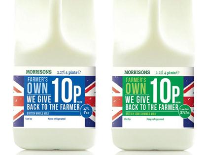 TheGrocer's tweet image. Milk For Farmers 'confounds expectations', @morrisons sales beating organic milk, Evian (£) bit.ly/1TCJsrD