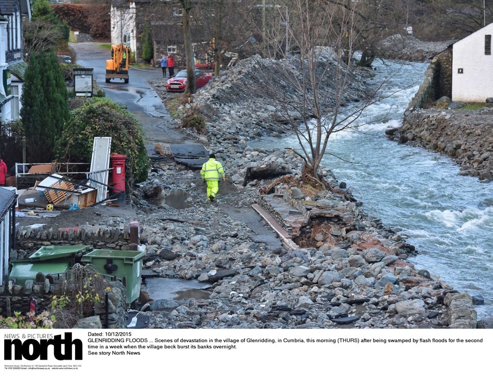 northnews's tweet image. Flash floods hit Glenridding for the second time after beck bursts its banks overnight - pics by @PaulKingstonNNP