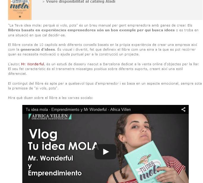 SofiaMoller's tweet photo. Bibliotecas y @AVCreacAudiov recomiendan el libro de @mrwonderful_ #emprender https://t.co/FUODGwOMkM https://t.co/OPKgrI6eFB