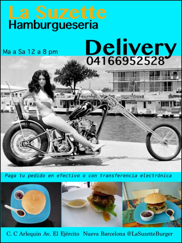 Somos la única Hamburguesería gourmet que tiene Delivery. Sólo llama de 12 a 7 pm y te llevamos!
