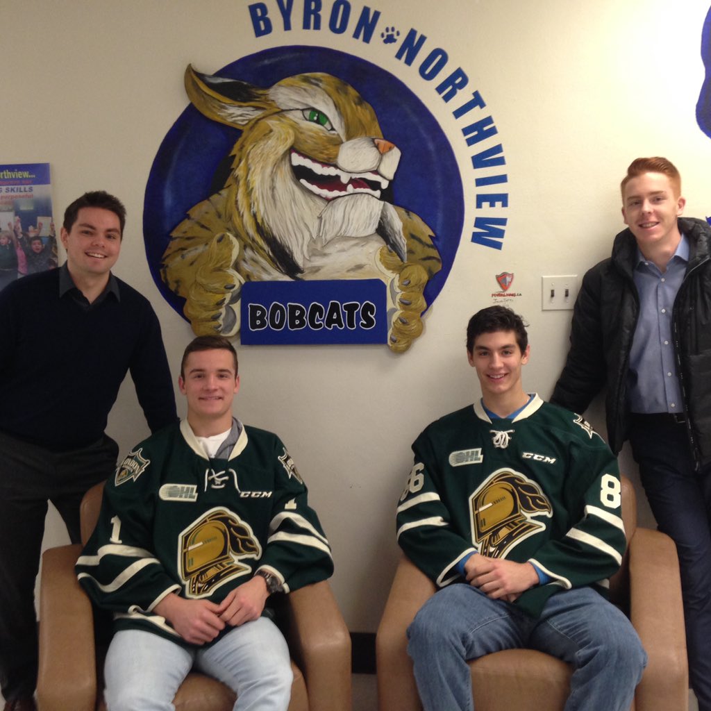 London Knights visit Byron Northview.   Our choir performs at the January 24 game @ the JLC
