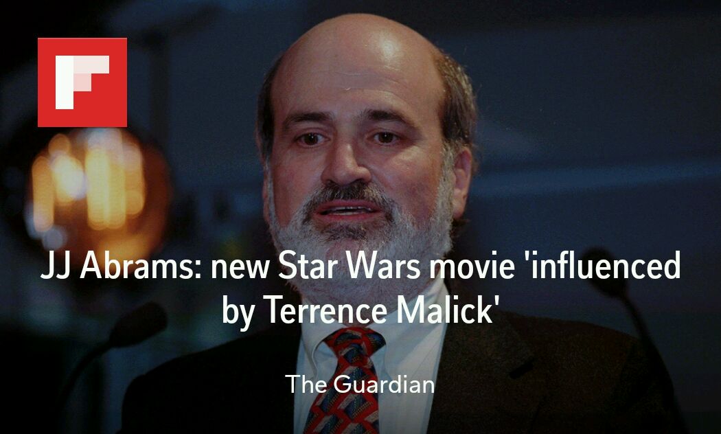 amylorenw's tweet photo. JJ Abrams: new Star Wars movie 'influenced by Terrence Malick'

https://t.co/19Dq9Ev22n https://t.co/02PXauXRWZ