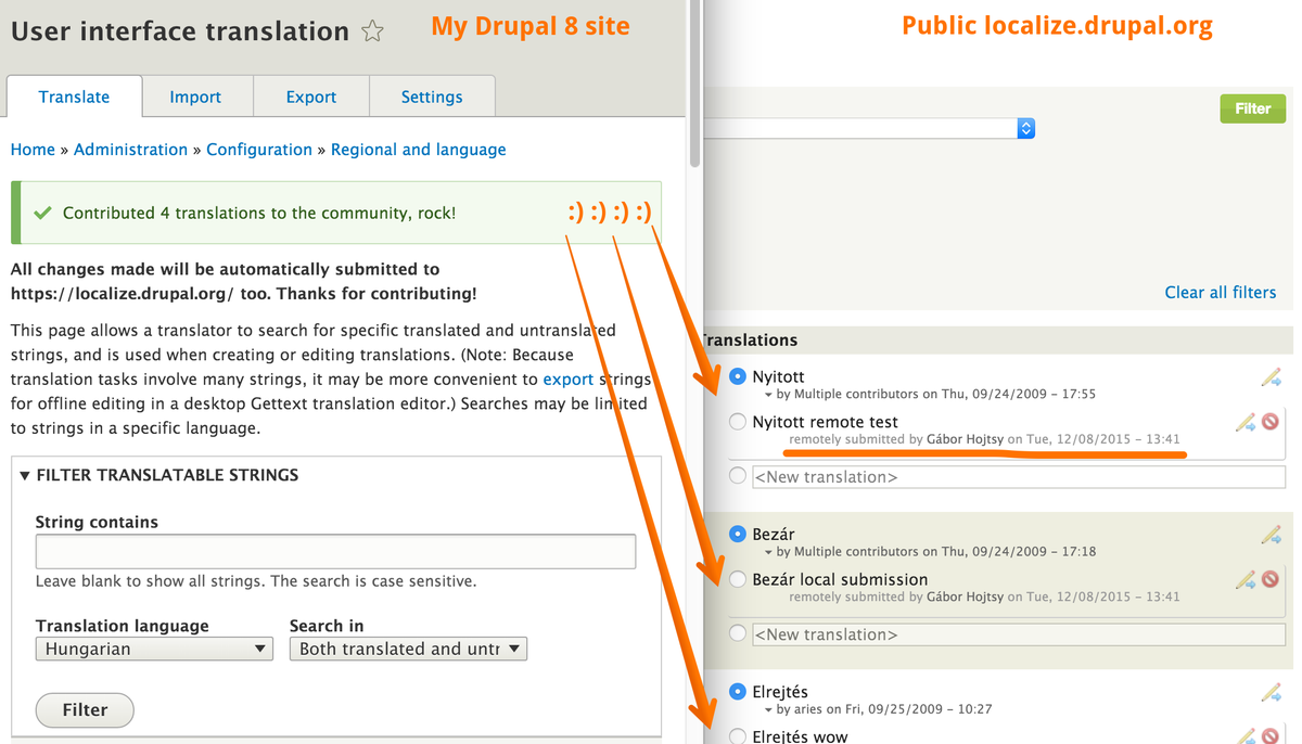drupal's tweet photo. Contribute to Drupal 8 community translations from the comfort of your site https://t.co/3lEK1OEovS #Drupal8 https://t.co/wKOPgJLQMj