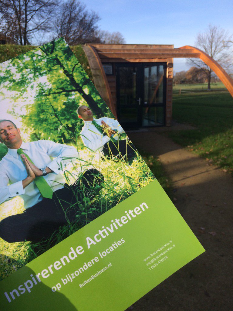 Warm overleg @buitenbusiness start samenwerking m.b.t. workshops De Houdingcoach op bijzondere buitenlocaties.