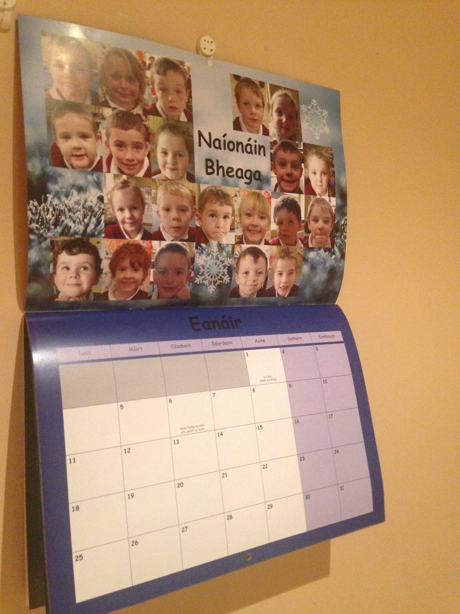 Féilire na scoile 2016 ar fáil anois #NewYear2016 #xmasgifts #Xmas2015
