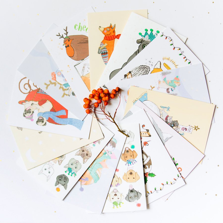 PugYeah's tweet image. Our xmas cards are selling out fast, order soon if you've had your eye on them! 🎄 etsy.me/1TD9knl
