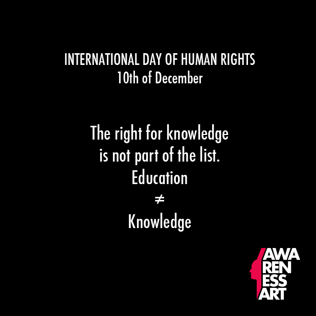 AwarenessArtCo's tweet photo. #AwarenessArt #ThinkmoreFeelmore #InternationalDayOfHumanRights https://t.co/xmStzkRrIJ