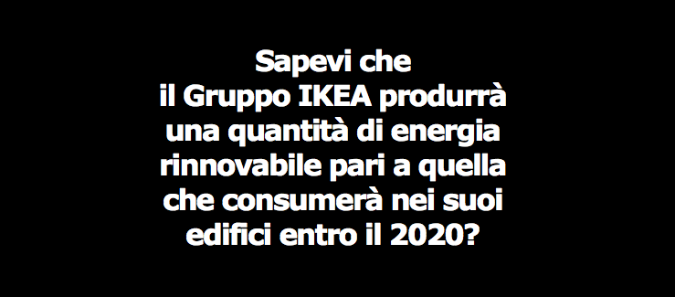 IKEAITALIA's tweet photo. Il Gruppo IKEA produrrà tanta energia rinnovabile quanto quella che consumerà entro il 2020. #climatechange https://t.co/aEc67fsK7L