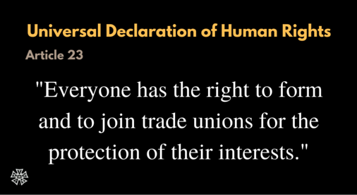 AFLCIO's tweet photo. RT @IATSE: It's #HumanRightsDay – remember that worker rights are human rights. https://t.co/6D9B7OF1VR