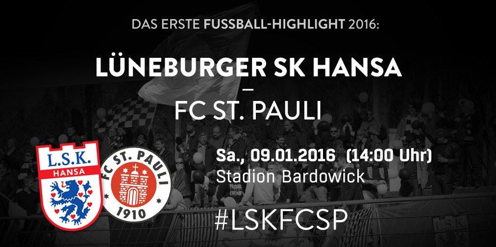 LSK_Hansa's tweet photo. Der Kiezklub kommt! Am 09.01. (14:00 Uhr) spielt der @fcstpauli beim LSK! https://t.co/5AUMd9Veg0 #LSKFCSP https://t.co/8nrZmti09j