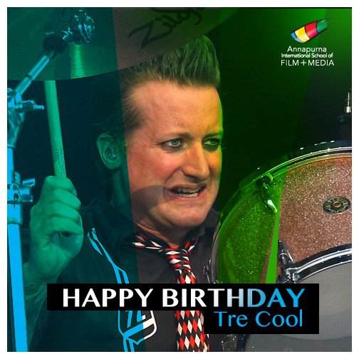 Wishing Green Day drummer, Tre Cool a very Happy Birthday!   