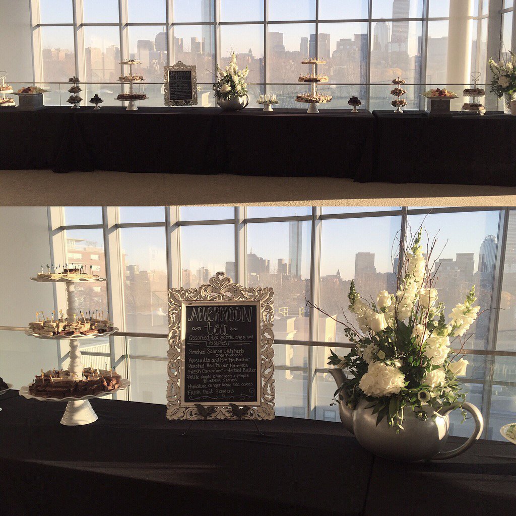 Afternoon Tea setup for <a href="/medialab/">MIT Media Lab</a> <a href="/MITSloan/">MIT Sloan School of Management</a> conference last weekend! #mitbtm #pranzicatering