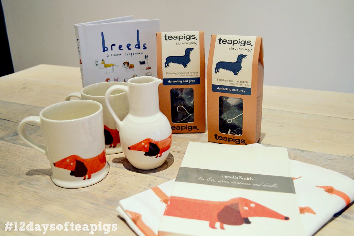 teapigs's tweet photo. Dachshund lovers, you may want to sit down for this one. RT to win goodies from @fenella_smith! #12daysofteapigs https://t.co/OxV449CS4b