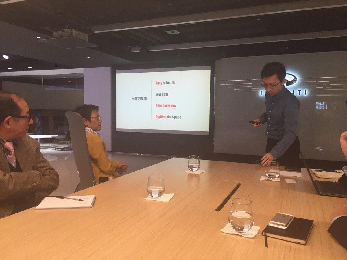 The #infinitiaccelerator co's pitching to HK's Under Secretary of the Environment #greentech #urbansolutions #change