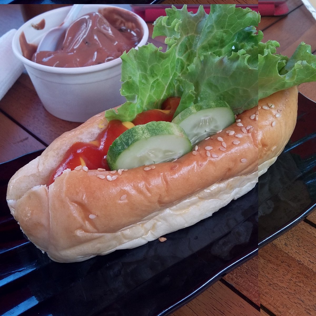 Hot Dog (about 9k) . Lokasi : Karas cream, depan sman 10 bandarlampung