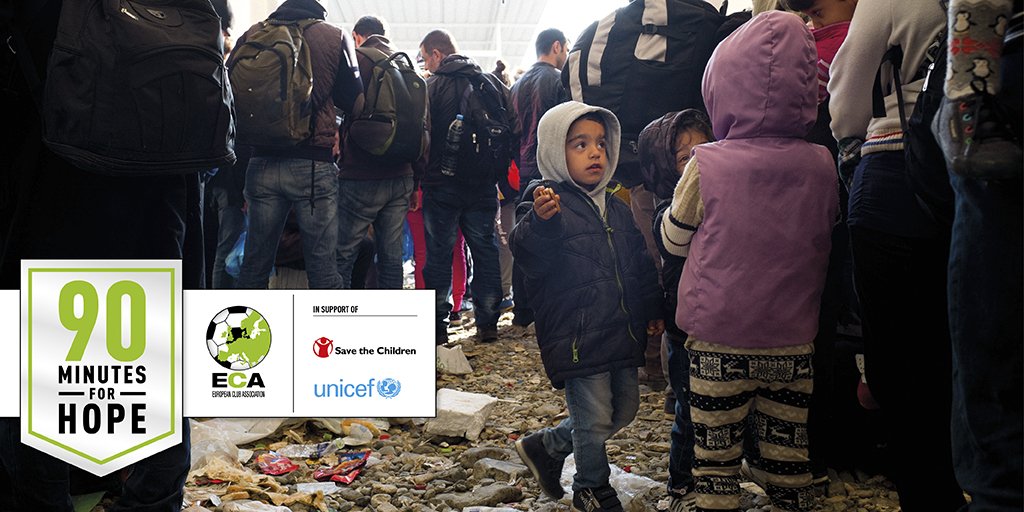 sscnapoli's tweet photo. .@ECAEurope donates €1.3m to @Save_Children & @UNICEF for child refugees. Proud of our commitment!
#90minsForHope https://t.co/Rrexjt5w07