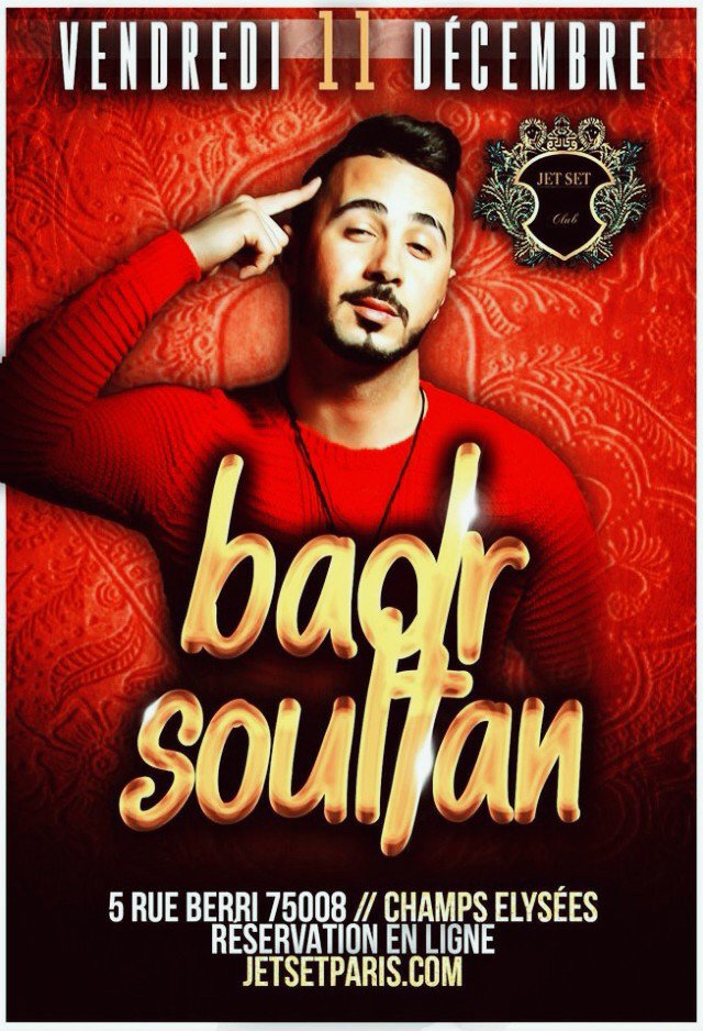 badrsoultan's tweet photo. Demain Paris  😍 Mrahba Bikom
مرحبا بالجميع في سهرتي الكبری غدا بباريس بفرنسا ...نايضة مع لحباب https://t.co/nFWPChrkaa
