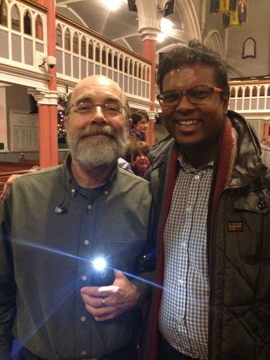 Kevinbadloo's tweet photo. Excellent evening with @Michael_Card celebrating the tru meaning of christmas "Emmanuel- God with us" https://t.co/bo8yGvSji5