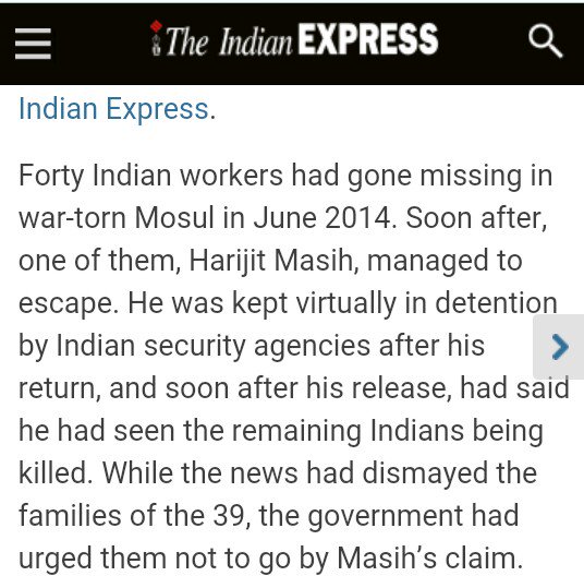 geetv79's tweet photo. https://t.co/gatEQ7NJBF
40 Indians abducted in Mosul
18 Months:
No Questions?
No Debate?
No Action??
#ModiMediaGate https://t.co/jt1xg7gvo9